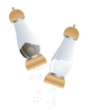 Salt and pepper Stock Illustration