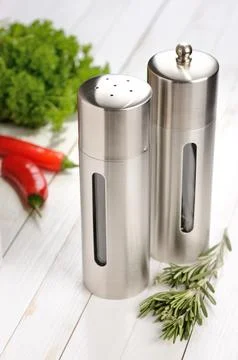 Salt and pepper Stock Photos