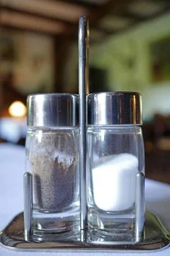 Salt and pepper set Stock Photos