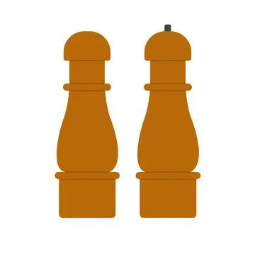 Salt and pepper shaker set icon sticker sketch Vector Image