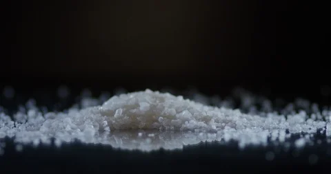 Salt and sugar coarsely Stock Footage 112094573