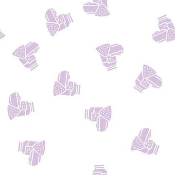 Salt for bath glyph seamless pattern Illustrazione stock