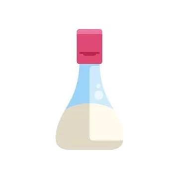 Salt bottle condiment shaker flat icon design Stock Illustration