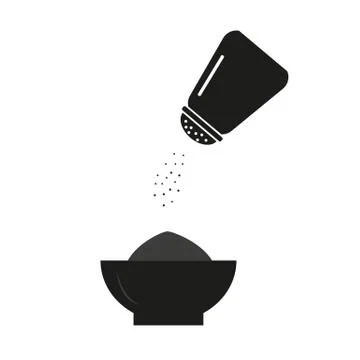Salt bottle, flat design vector stock illustration Stock Illustration