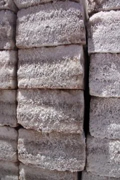 Salt bricks Stock Photos