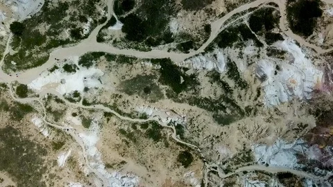 Salt Canyons  Vídeo Stock 87622093