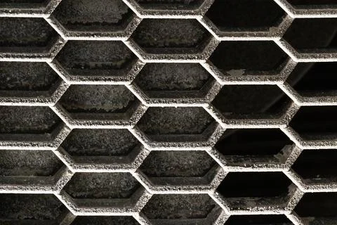 Salt on car grille Stock Photos