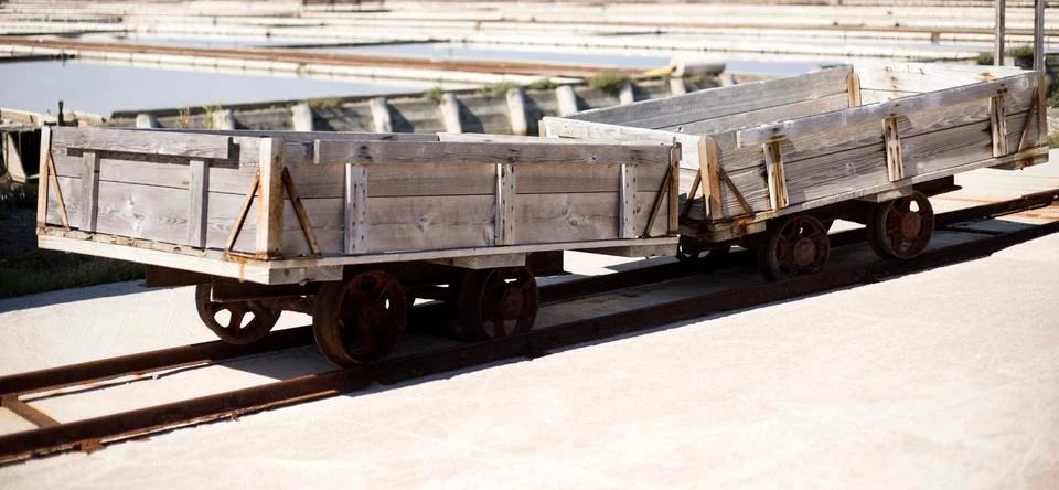 Salt carts Stock Photos