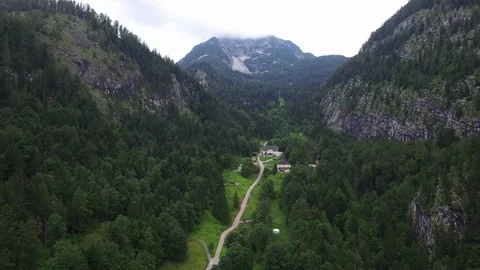 Salt cave gate in Hallstatt. upper austria Stock Footage 92819838