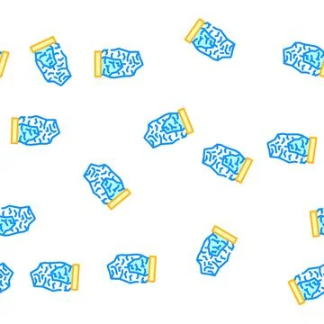 Salt cave vector seamless pattern Stock Illustration