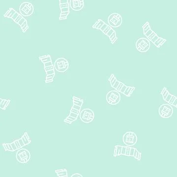 Salt cell maintenance line seamless pattern Stock Illustration