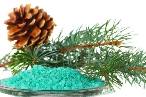 Salt coniferous baths. Stock Photos