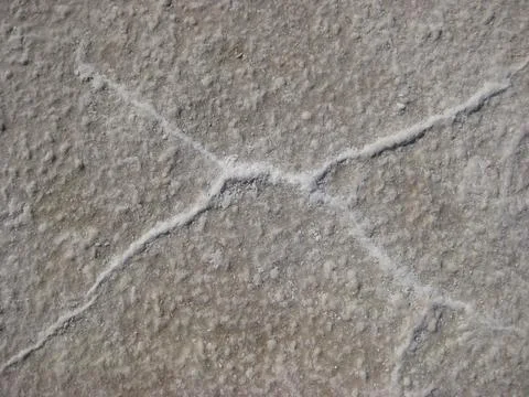 Salt Crust Pattern at Badwater Basin, Death Valley 스톡 사진