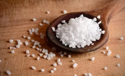 Salt crystals Stockfoto's