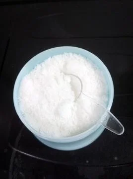 Salt on cup Stock Photos