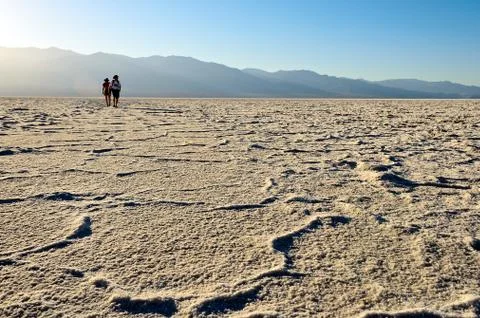 Salt desert, Nevada Stock Photos
