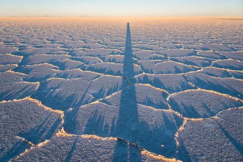Salt desert Stock Photos