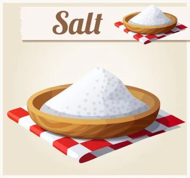 Salt. Detailed Vector Icon Stock Illustration