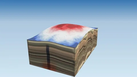 Salt dome diapir gravity Stock Footage 343016313