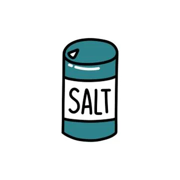 Salt doodle icon, vector illustration Stock Illustration
