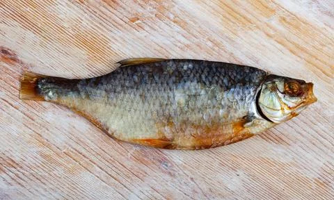 Salt-dried roach Stock Photos