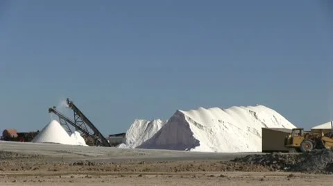 Salt factory Stock Footage 12146982