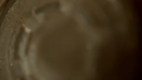 Salt falling off from a salt grinder close up, right side blurred 4K 1000FPS Video stock 90898667