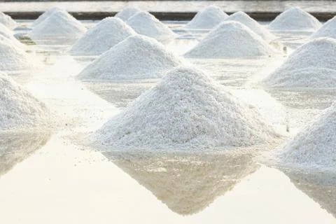 Salt farm Stock Photos