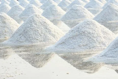 Salt farm Stock Photos