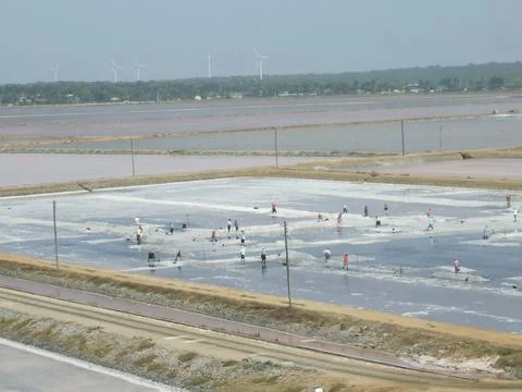 Salt feild Stock Photos