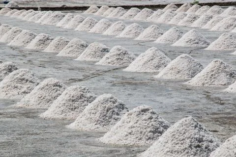 Salt field Stock Photos