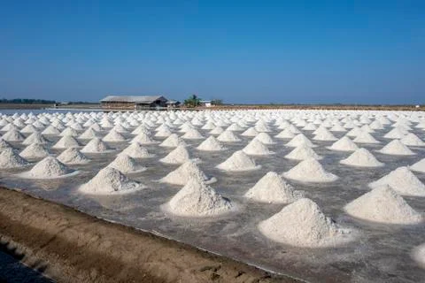 Salt field Stock Photos
