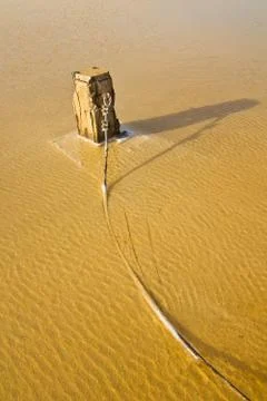 Salt fields in thailand Stock Photos