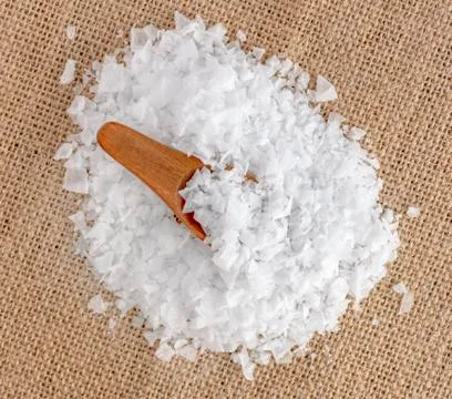 Salt flakes Stock Photos