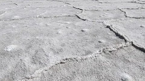 Salt flat close up 1 Video stock 205736021