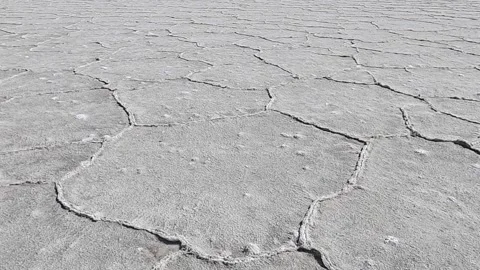 Salt flat close up 2 Video stock 205737399