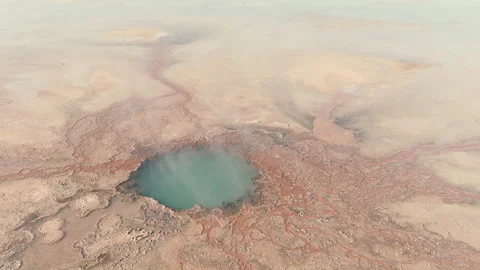 Salt Flat Desert Spring 4 Stock Footage 169490189