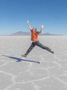 Salt Flats Fun Stock Photos