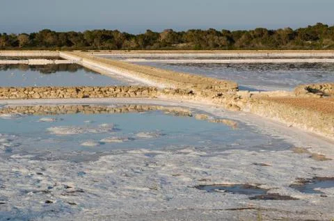Salt flats Stock Photos