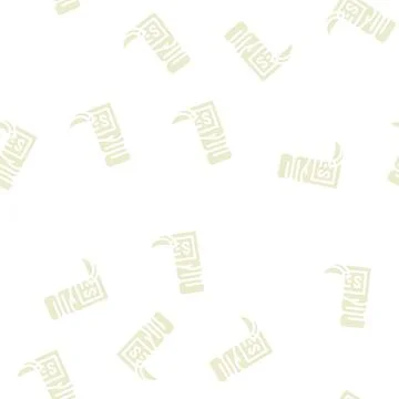 Salt garlic glyph vector seamless pattern Stock Illustration
