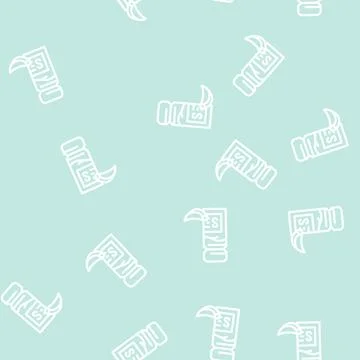 Salt garlic line vector seamless pattern Illustrazione stock