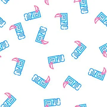Salt garlic vector seamless pattern Illustrazione stock