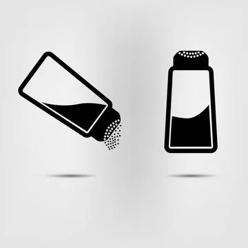 Salt icon flat Stock Illustration