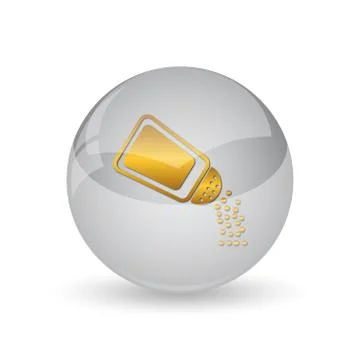 Salt icon. Internet button on white background. . Stock Illustration