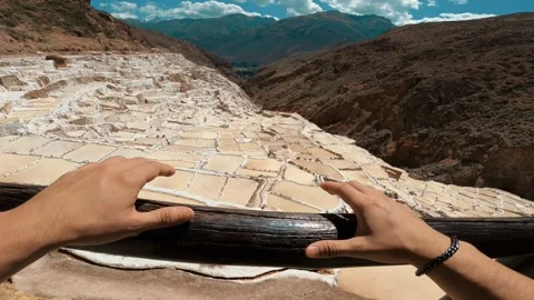 Salt lagoon landscape Stock Footage 280143262