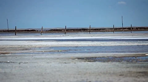 Salt Lake Baskunchak Stock Footage 59768065