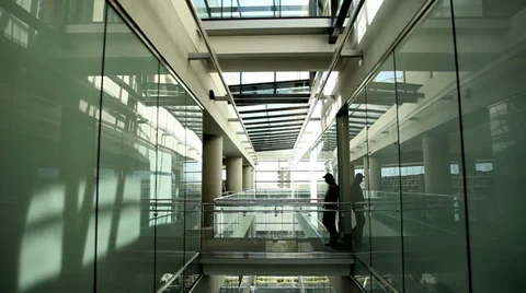 Salt Lake City library inside Video stock 38376989