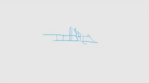 Salt Lake City Line Map Self Drawing Animated Overlay, Alpha 4K Vidéo 340293298