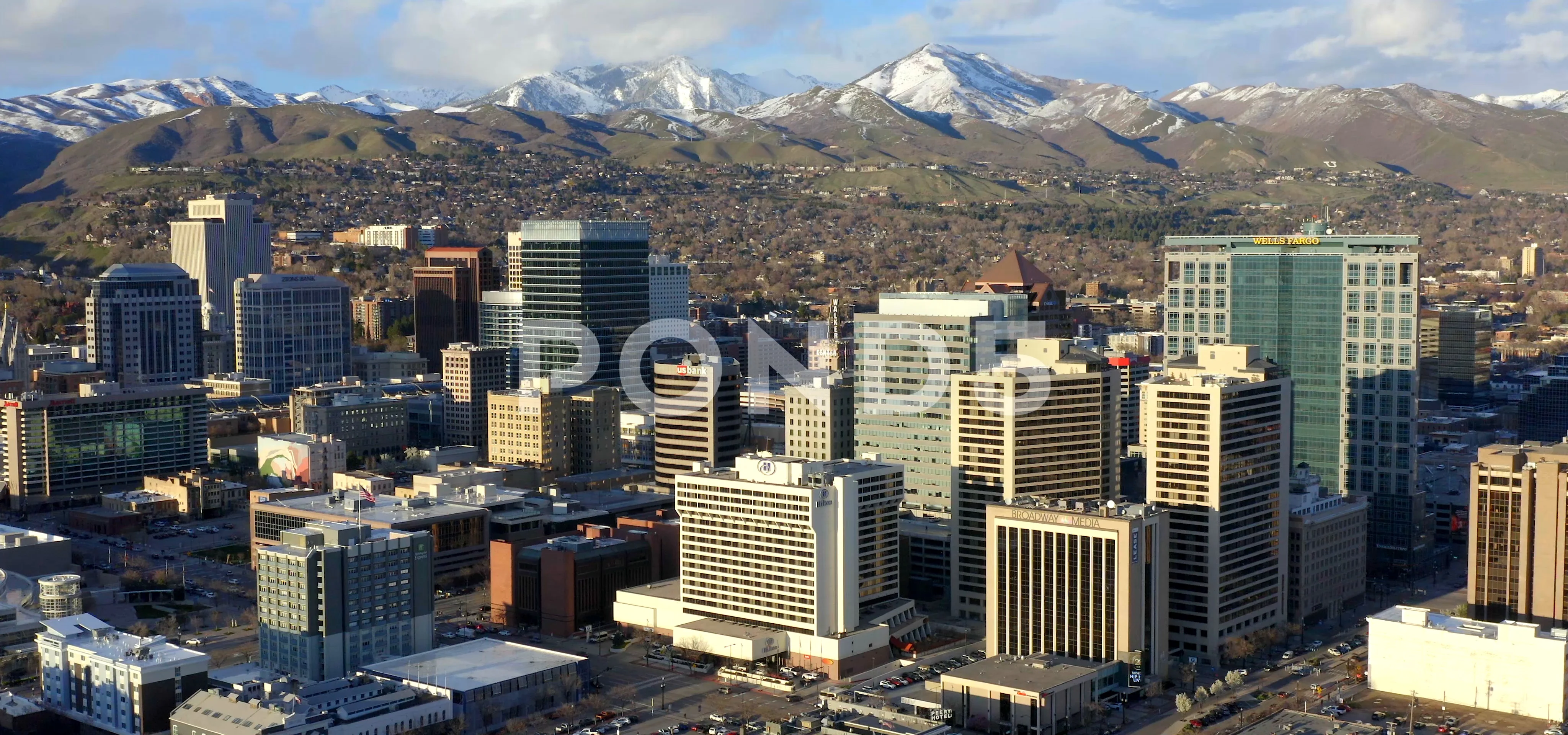 Downtown Salt Lake City Stock Footage ~ Royalty Free Stock Videos