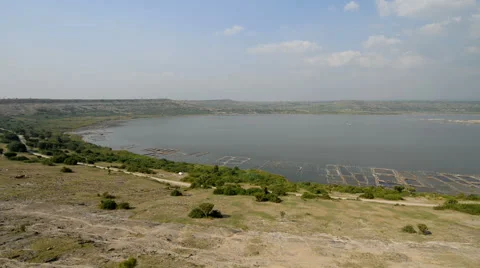 Salt lake Katwe in the Katwe, Uganda. Video stock 60419761
